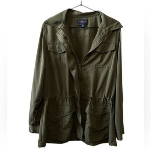 Chaps Olive Green Utility Jacket Size M